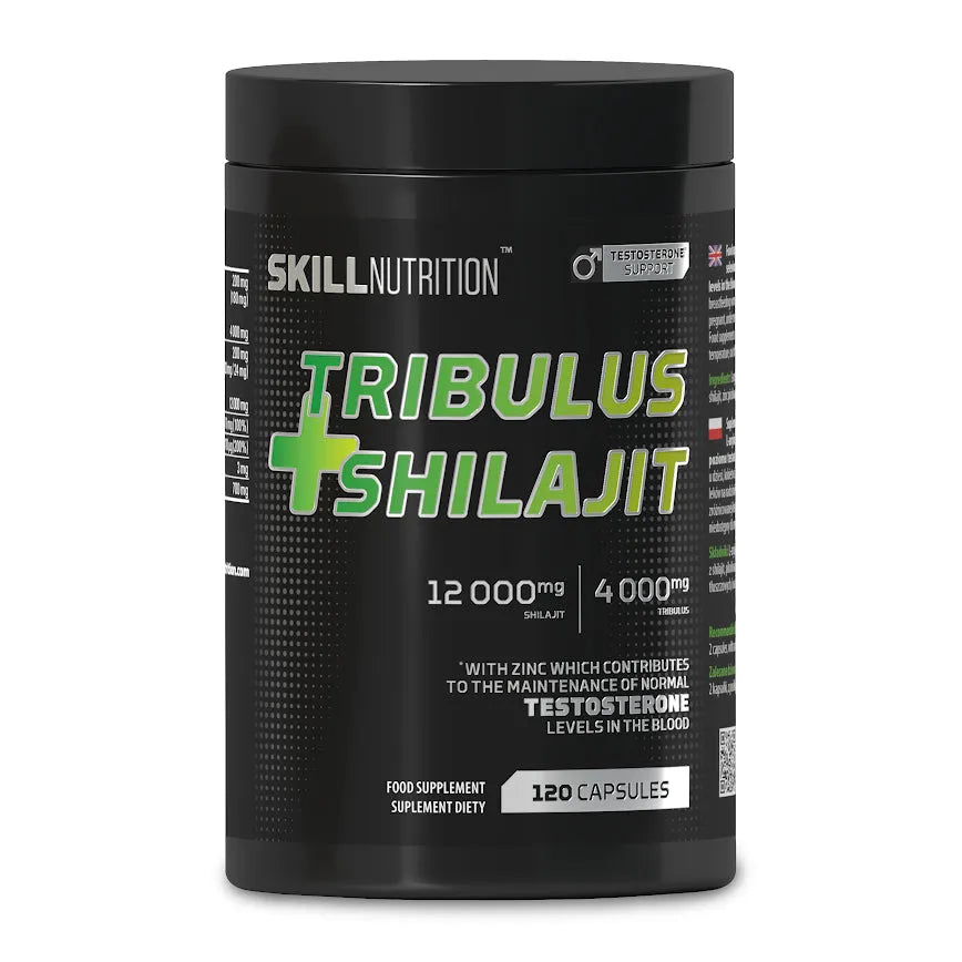 Tribulus + Shilajit - 120 vegan caps - Skill Nutrition - Sporto papildai