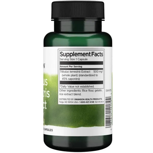 Tribulus Terrestris Extract - 500 mg - N60 - Swanson - Papildai