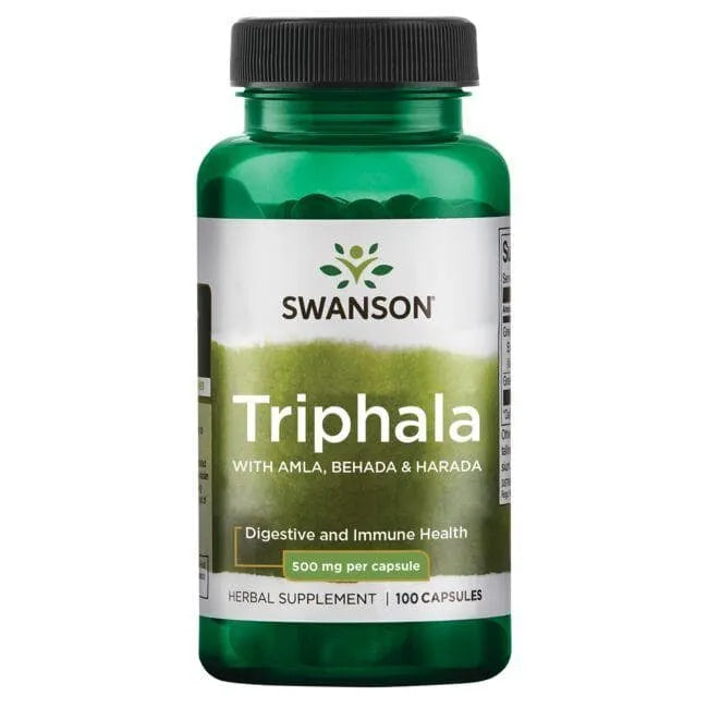 Triphala with Amla Behada & Harada - 500 mg - N100 - Swanson - Papildai