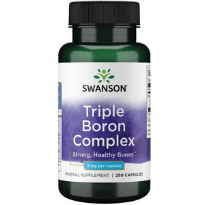 Triple Boron Complex - Boras - Kaulams - 3 mg - N250 - Swanson - Papildai