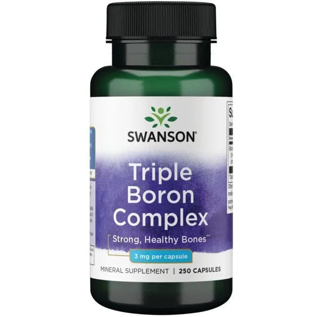 Triple Boron Complex - Boras - Kaulams - 3 mg - N250 - Swanson - Papildai