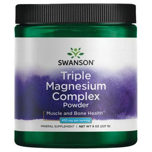 Triple Magnesium Complex Powder - 400 mg - 227 gr. - Swanson - Papildai