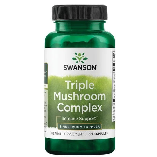 Triple Mushroom Complex - Grybų kompleksas - N60 - Swanson - Papildai