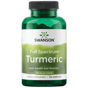 Turmeric Full Spectrum - Ciberžolė - 720 mg - N100 - Swanson - Papildai