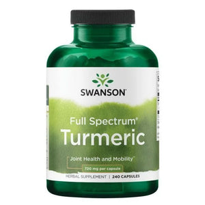 Turmeric Full Spectrum - Ciberžolė - 720 mg - N240 - Swanson - Papildai