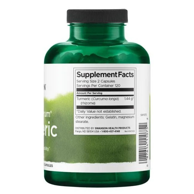 Turmeric Full Spectrum - Ciberžolė - 720 mg - N240 - Swanson - Papildai
