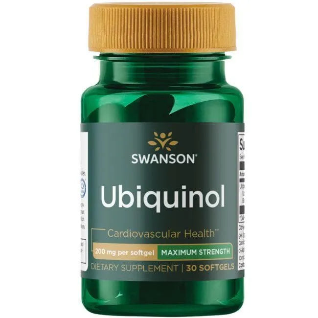 Ubiquinol - Maximum Strength - 200 mg - N30 - Swanson - Papildai