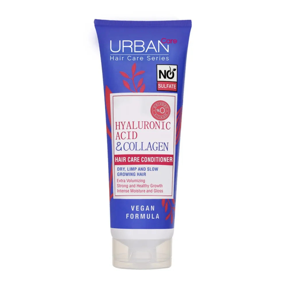 URBAN CARE Hyaluronic Acid & Collagen Conditioner be gyvybės silpniems ir pažeistiems plaukams 250ml - Kosmetika