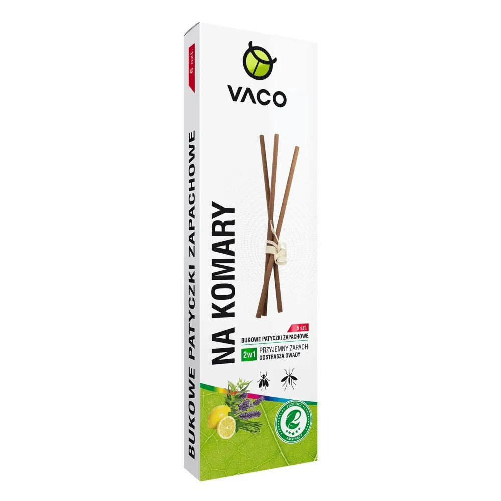 VACO ECO Uodus ir mašalus atbaidančios lazdelės (Citronella) 2PACK 6 vnt. - Medicinos slaugos prekės