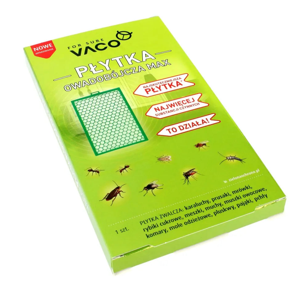 VACO MAX Insecticidinė plokštelė 1 vnt - Medicinos ir slaugos prekės