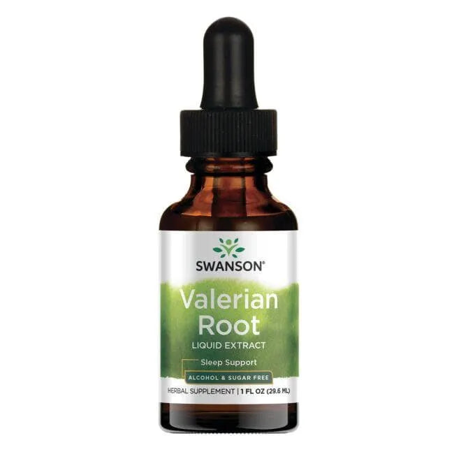Valerian Root Liquid Extract - Valerijono šaknų ekstraktas - 29.6 ml - Swanson - Papildai