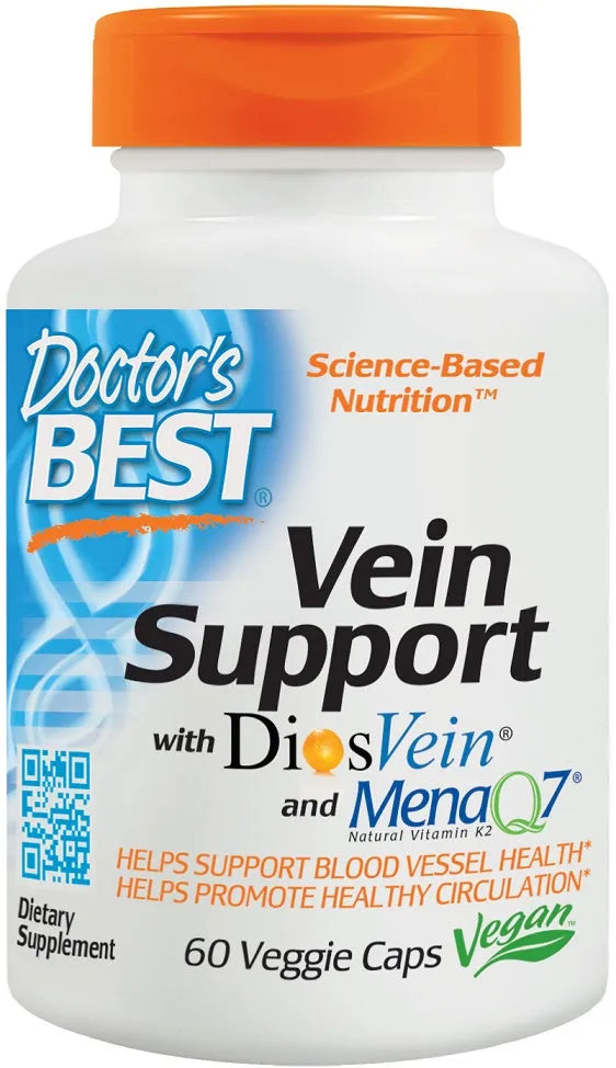 Vein Support with DiosVein and MenaQ7 - 60 vcaps - Doctor’s Best - Papildai