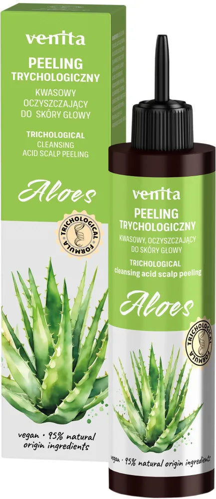 VENITA Acid cleansing trichological scrub for the scalp Aloe vera 100 ml - Kosmetika