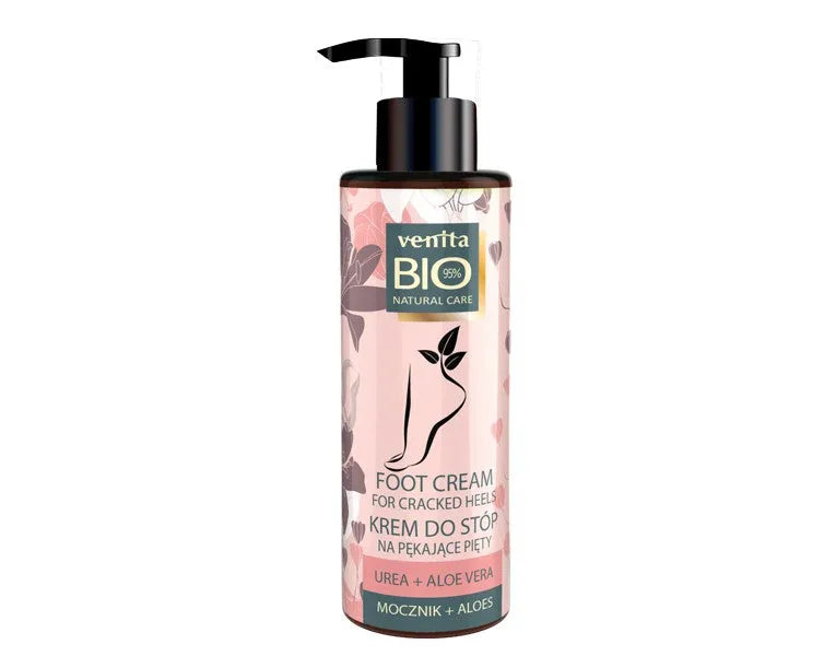 VENITA Bio Natural Care Pėdų kremas įtrūkusiems kulnams - Urea + Aloe 100ml - Kosmetika