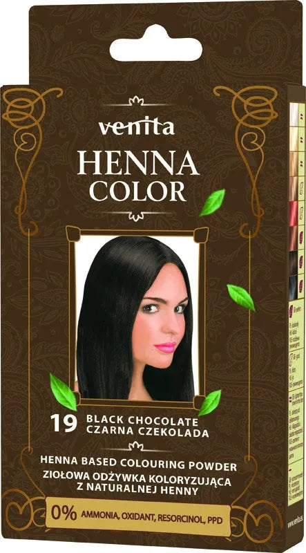 VENITA.HENNA 19 juodasis šokoladas - Kosmetika