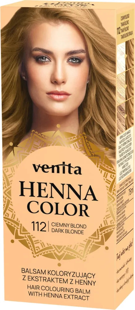 VENITA Henna Color Balsamas NR 112 Tamsiai šviesus - Kosmetika