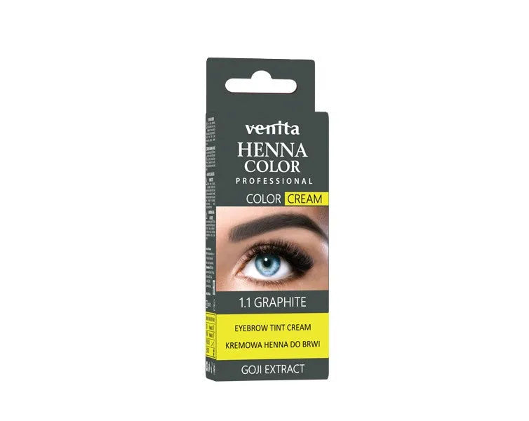 VENITA henna for eyebrows in cream Grafitas - Kosmetika