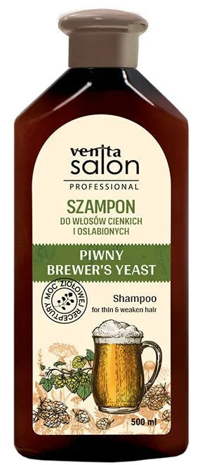 VENITA Salon Professional rudas šampūnas ploniems ir silpniems plaukams 500 ml - Kosmetika