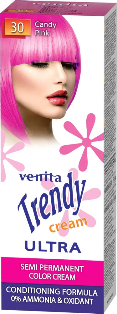 VENITA Trendy Cream Hair Toner No. 30 Saldi rožinė 75 ml - Kosmetika