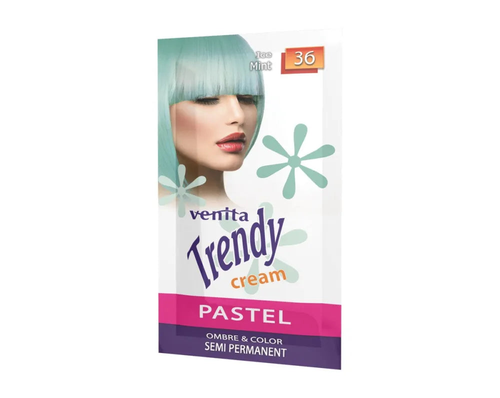 VENITA Trendy Cream Ultra plaukų dažų kremas 36 Ledinis mėtų 35 g - Kosmetika