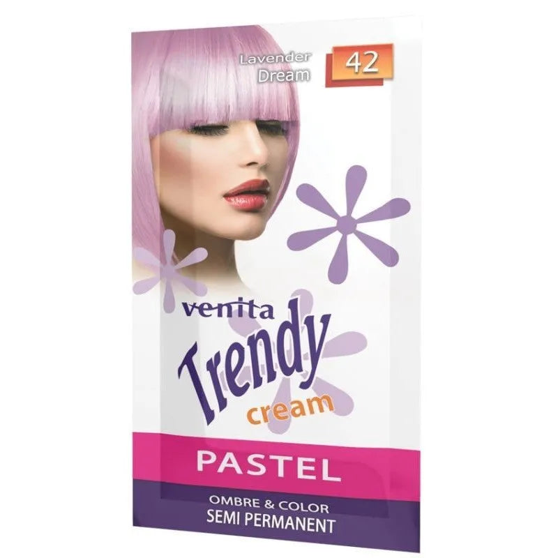 VENITA Trendy Cream Ultra plaukų dažų kremas 42 Levandų svajonė 35 g - Kosmetika