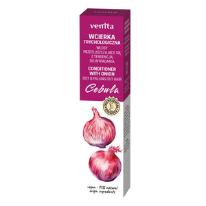 VENITA Trichologinė formulė plaukų tonikas su svogūnais - riebiems plaukams linkusiems į slinkimą 100ml - Kosmetika