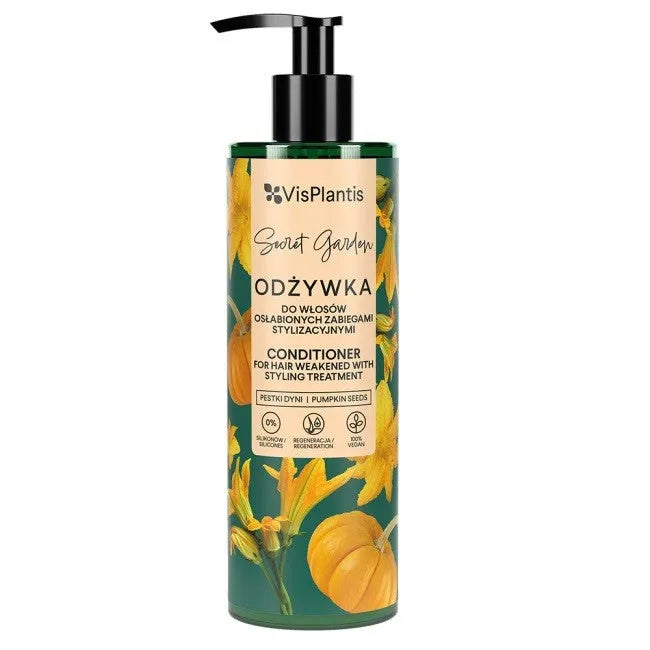 Vis Plantis Herbal Vital Care Conditioner silpniems plaukams (moliūgų sėklos-kviečiai-avižos) 400ml - Kosmetika