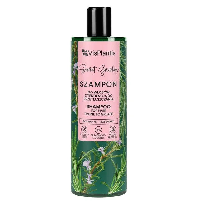 Vis Plantis Herbal Vital Care šampūnas riebiems plaukams (rozmarinas pienė melisa) 400ml - Kosmetika