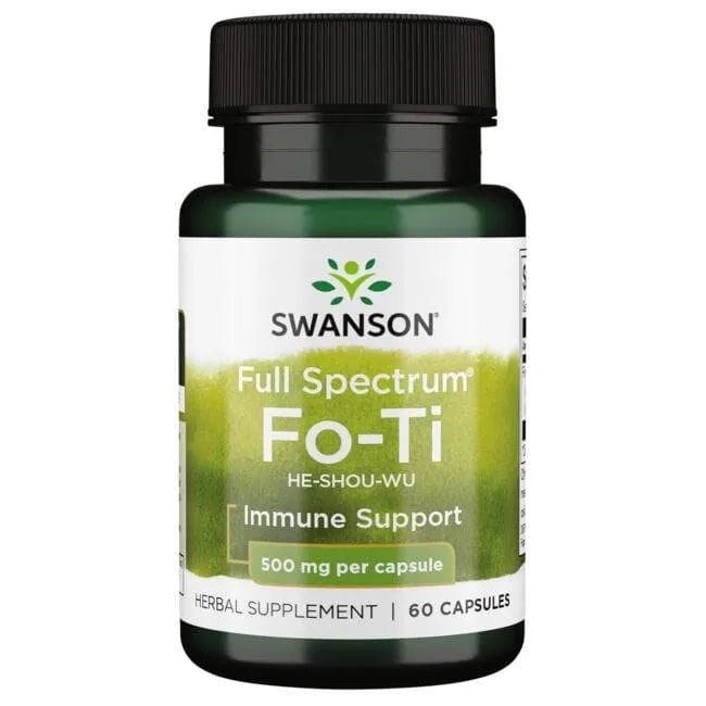 Viso spektro Fo-Ti He-Shou-Wu - 500 mg - N60 - Swanson - Papildai