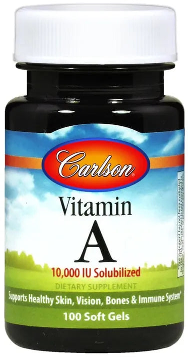 Vitamin A Solubilized 10 000 IU - 100 softgels - Carlson Labs - Papildai
