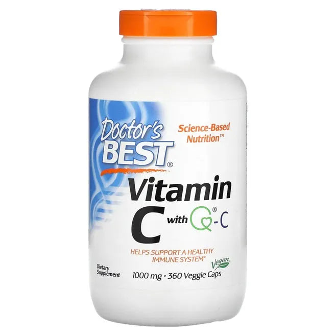 Vitamin C with Q-C 1000mg - 360 vcaps - Doctor’s Best - Papildai