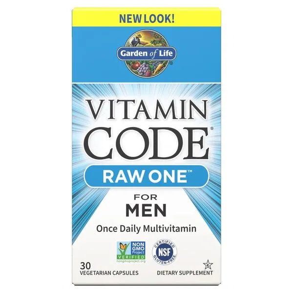 Vitamin Code Raw One for Men - 30 vcaps - Garden of Life - Papildai