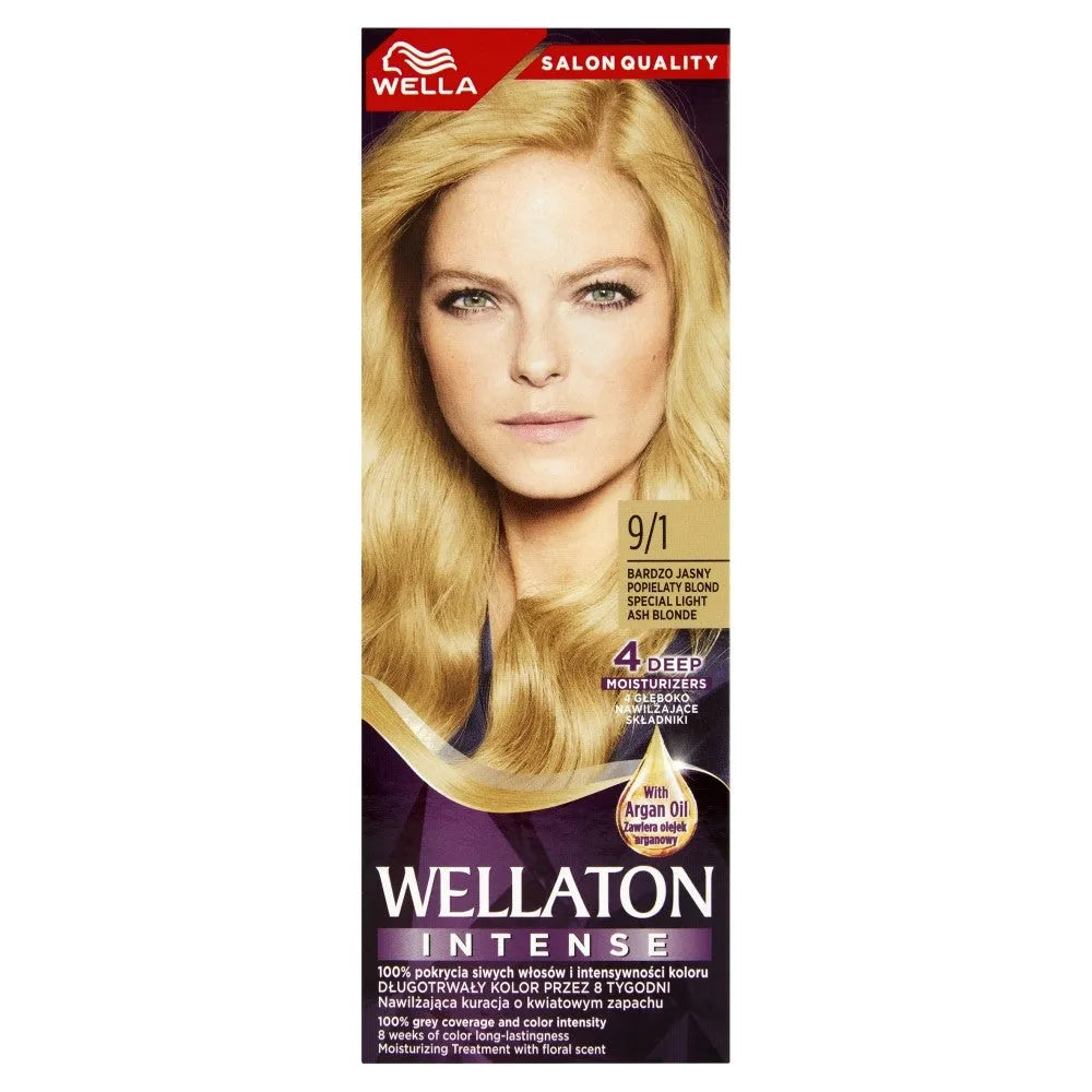 Wella Wellaton Intense Cream intensyviai dažantis nr. 9/1 Labai šviesus pelenų šviesiaplaukis - 1op. - Kosmetika