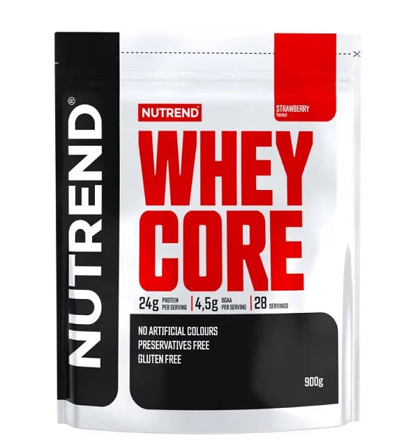 Whey Core Strawberry - 900g - Nutrend - Sporto papildai