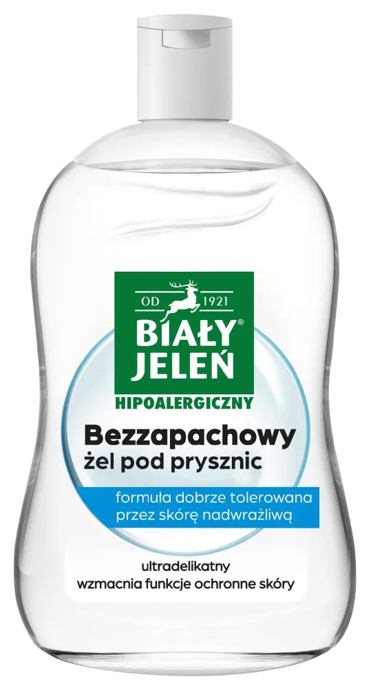 WHITE JELEIN Hypoallergenic unscented shower gel 500 ml - Kosmetika