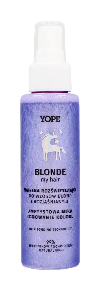 YOPE Blonde My Hair Šviesinantis plaukų purškiklis šviesiems ir šviesintiems plaukams - ametisto mica 100ml - Kosmetika