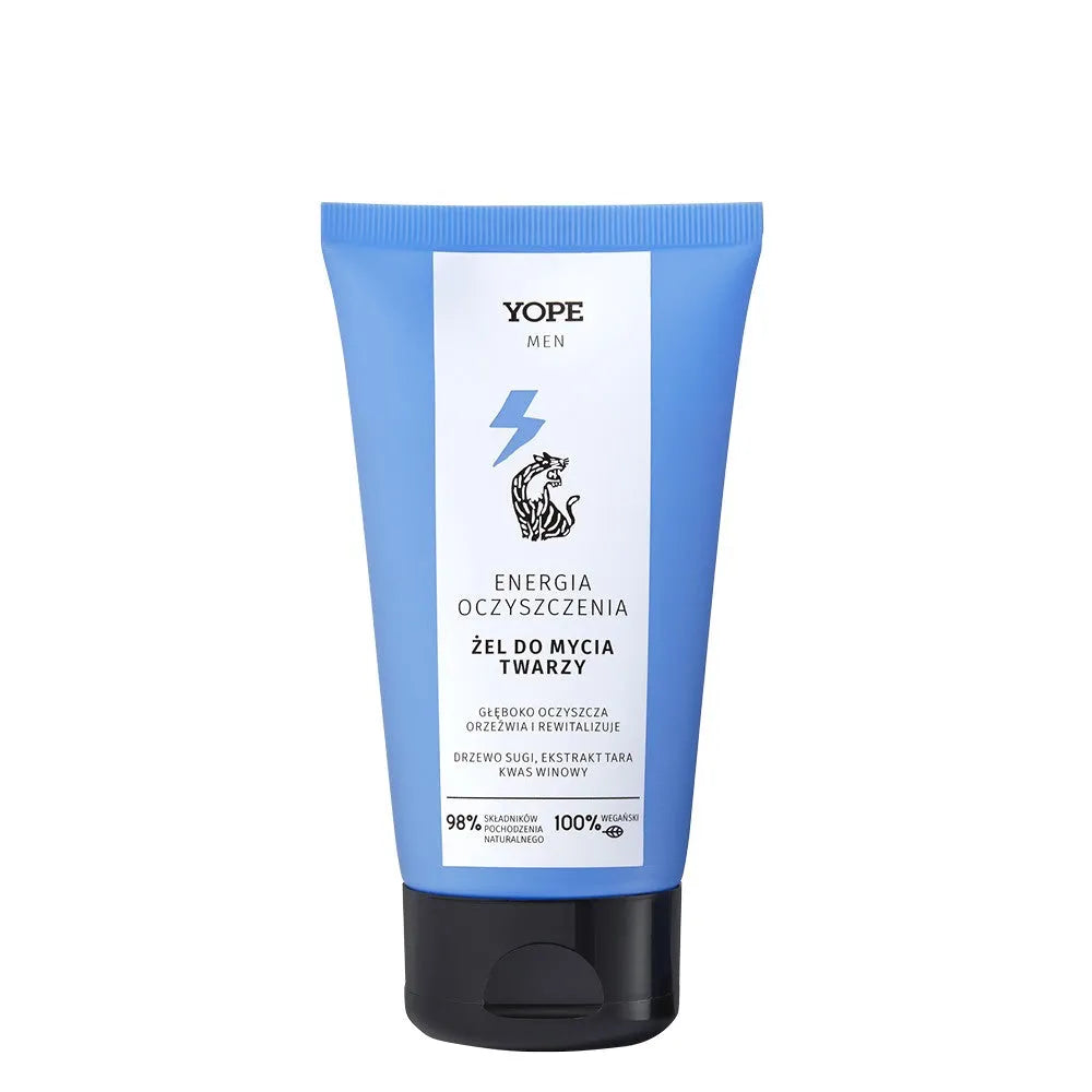 YOPE Men Wood veido prausiklis vyrams - Valymo Energija 150ml - Kosmetika