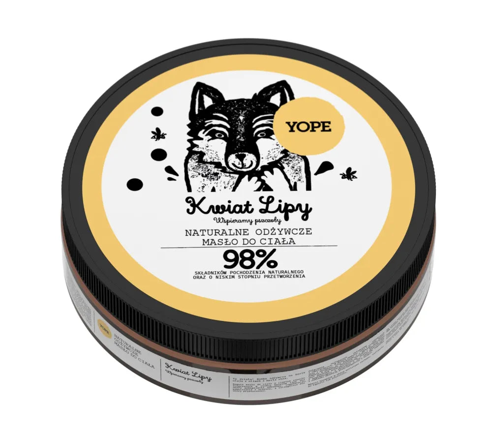 YOPE Natūralus maitinantis Body Butter Linden Flower 200 ml. - Kosmetika