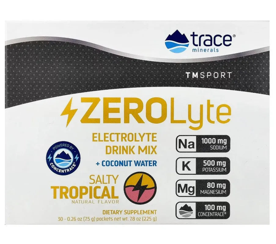 ZEROLyte Salty Tropical - 30 packets - Trace Minerals - Papildai