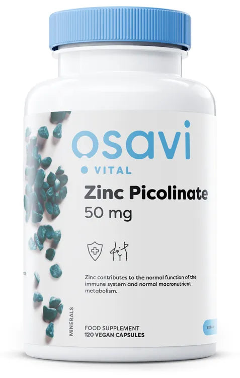 Zinc Picolinate 50mg - 120 vegan caps - Osavi - Papildai