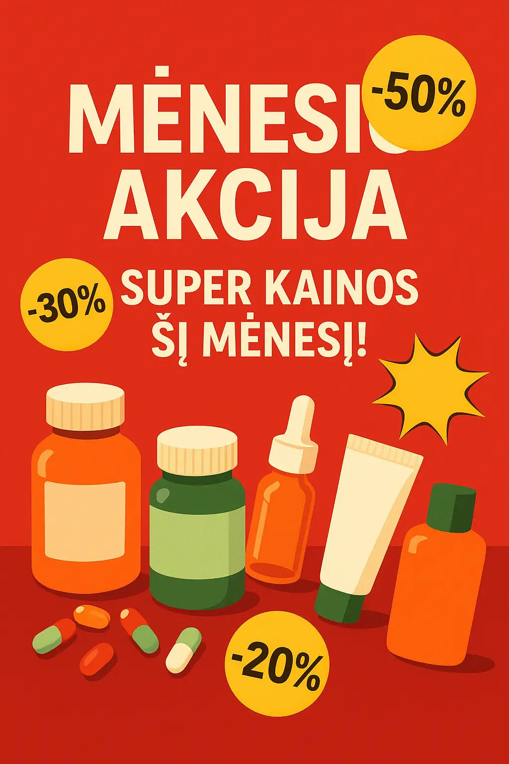 Menesio akcija - Vaistine1.lt