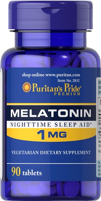Melatonin, 1mg - 90 tablets - Puritan's Pride - Vaistine1.lt - WestPharmacy.eu