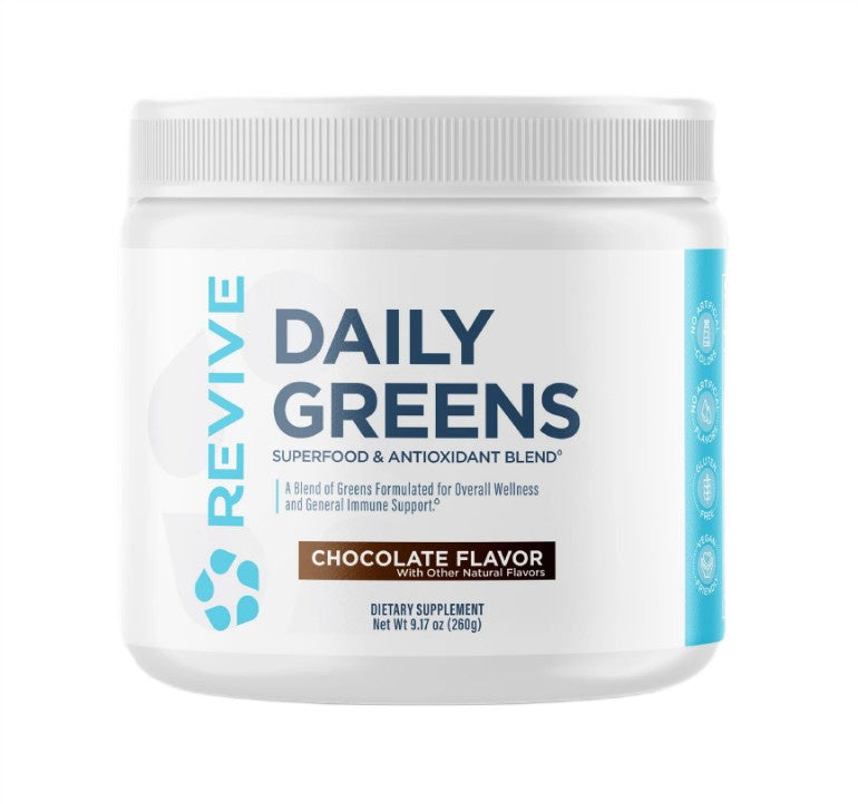 Daily Greens Powder, Chocolate - 260g - Revive