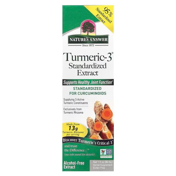 Turmeric-3 Standardized Extract - 30 ml. - Nature's Answer - Vaistine1.lt - WestPharmacy.eu