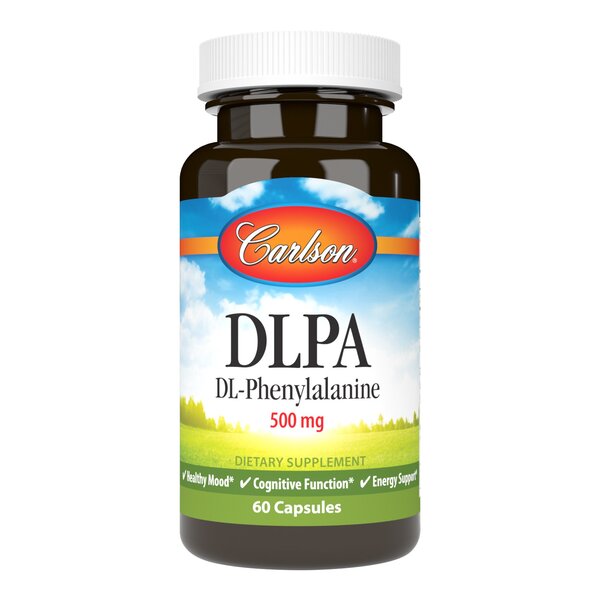 DLPA, 500mg - 60 caps - Carlson Labs - Vaistine1.lt - WestPharmacy.eu