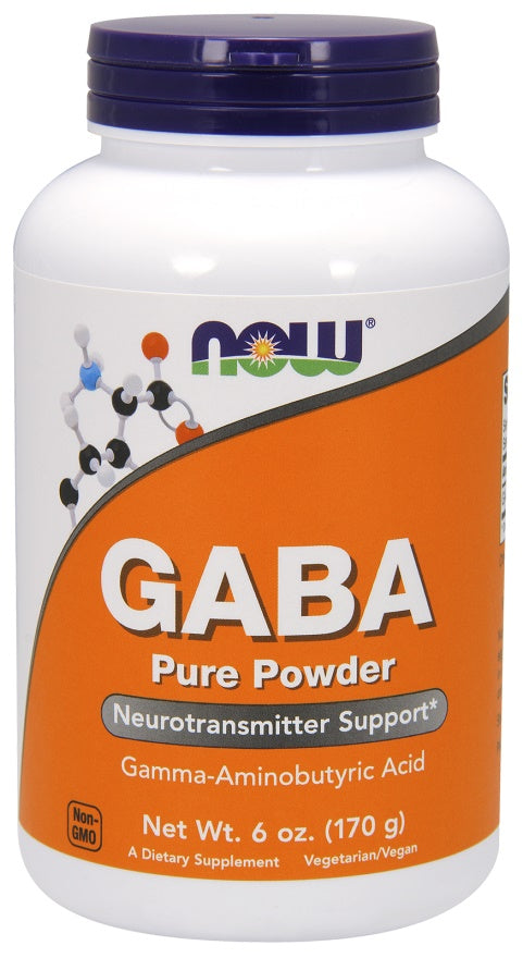 GABA, Pure Powder - 170g - NOW Foods