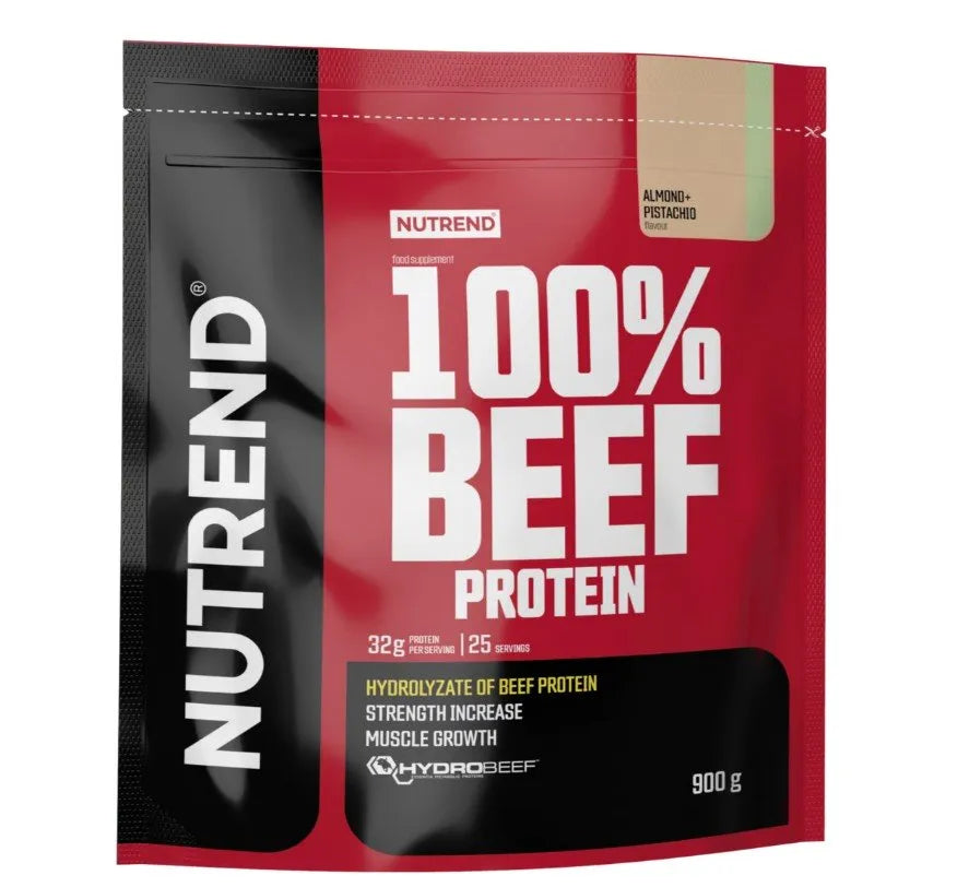 100% Beef Protein Almond Pistachio - 900g - Nutrend - Sporto papildai
