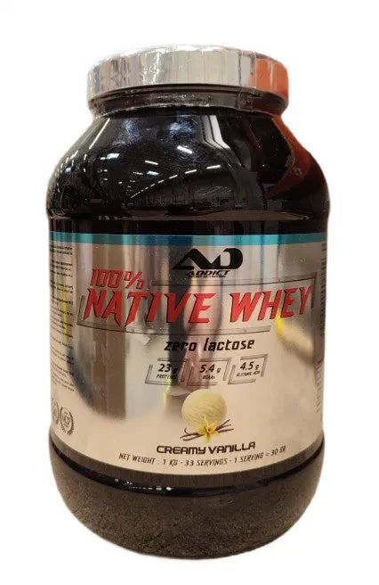 100% Native Whey Zero Lactose Creamy Vanilla - 1000g - Addict Sport Nutrition - Sporto papildai