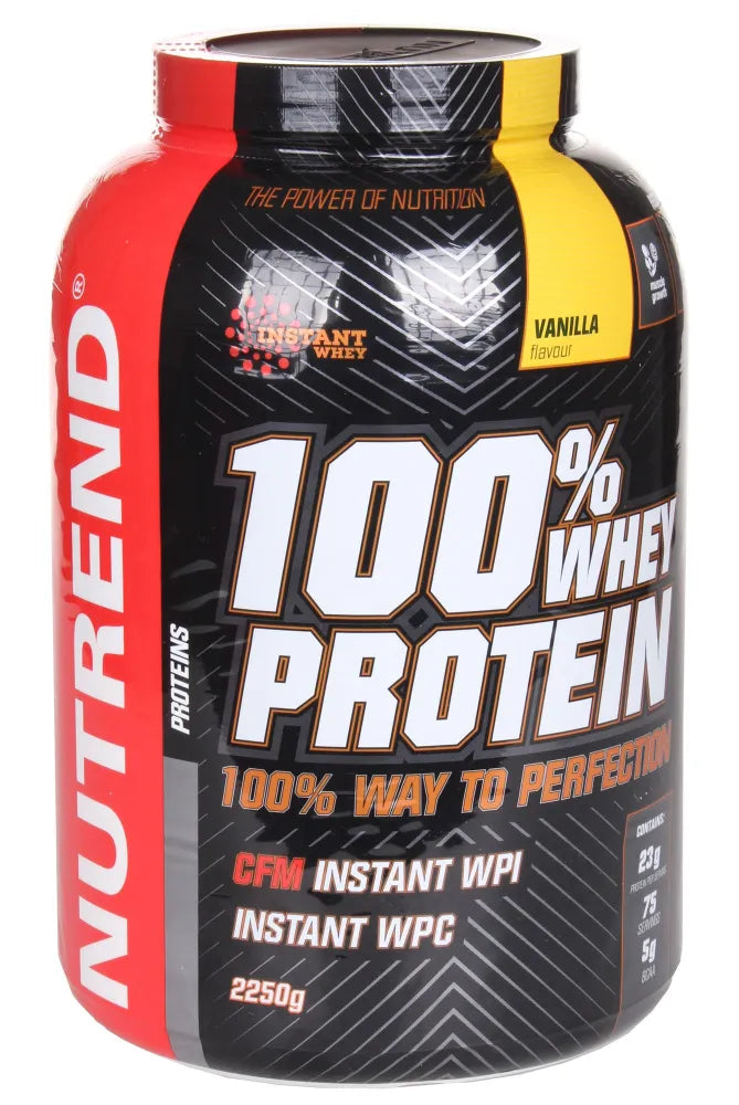 100% Whey Protein Vanilla - 2250g - Nutrend - Sporto papildai