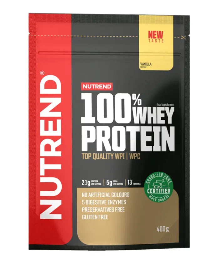 100% Whey Protein Vanilla - 400g - Nutrend - Sporto papildai